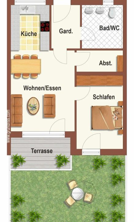 2-Zimmer-Eigentumswohnungen mit Gartenanteil 2-Zimmer  KfW 40 Plus Standard in Deggendorf