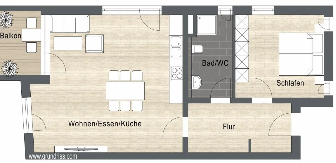 2-Zimmer-Neubau-Eigentumswohnungen KfW 40 Plus Standard in Deggendorf