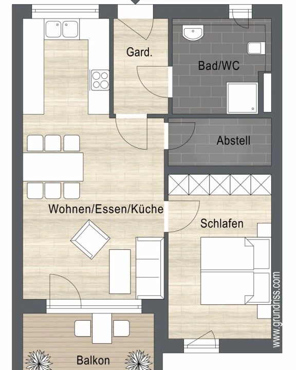 Großzügige 2-Zimmer-Eigentumswohnungen KfW 40 Plus Standard Neubau in Deggendorf